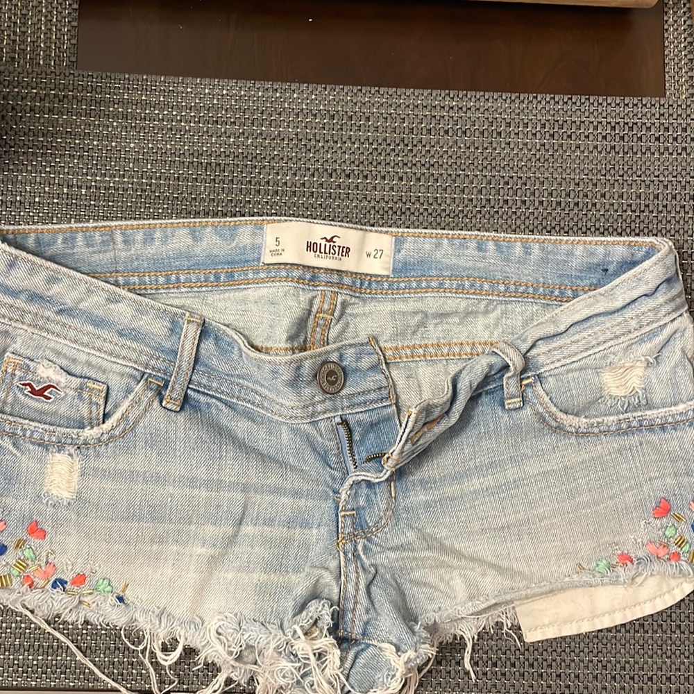 Hollister acid wash Jean shorts